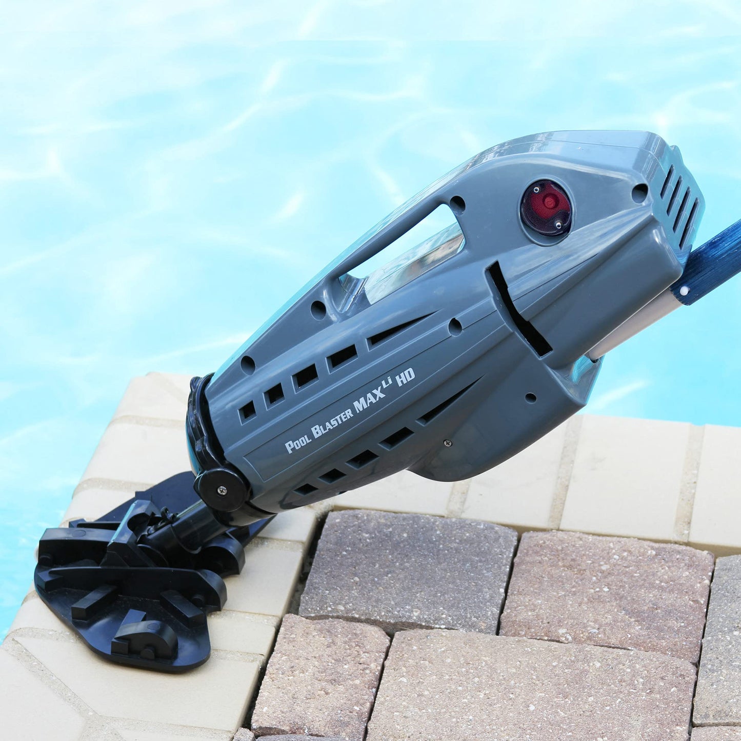 POOL BLASTER Max HD Cordless Pool Vacuum - Heavy-Duty Cleaning with High Capacity, Handheld Rechargeable Swimming Pool Cleaner for Inground & Above Ground Pool, Hoseless Design by Water Tech