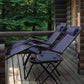 Flamaker Zero Gravity Chaises Chaise longue inclinable pliante d'extérieur avec table d'appoint et porte-gobelets pour piscine, cour et camping (Bleu) Bleu