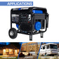 DuroMax XP10000E Gas Powered Portable Generator-10000 Watt Electric Start-Home Back Up & RV Ready, 50 State Approved, Blue/Black 10,000-Watt Gas