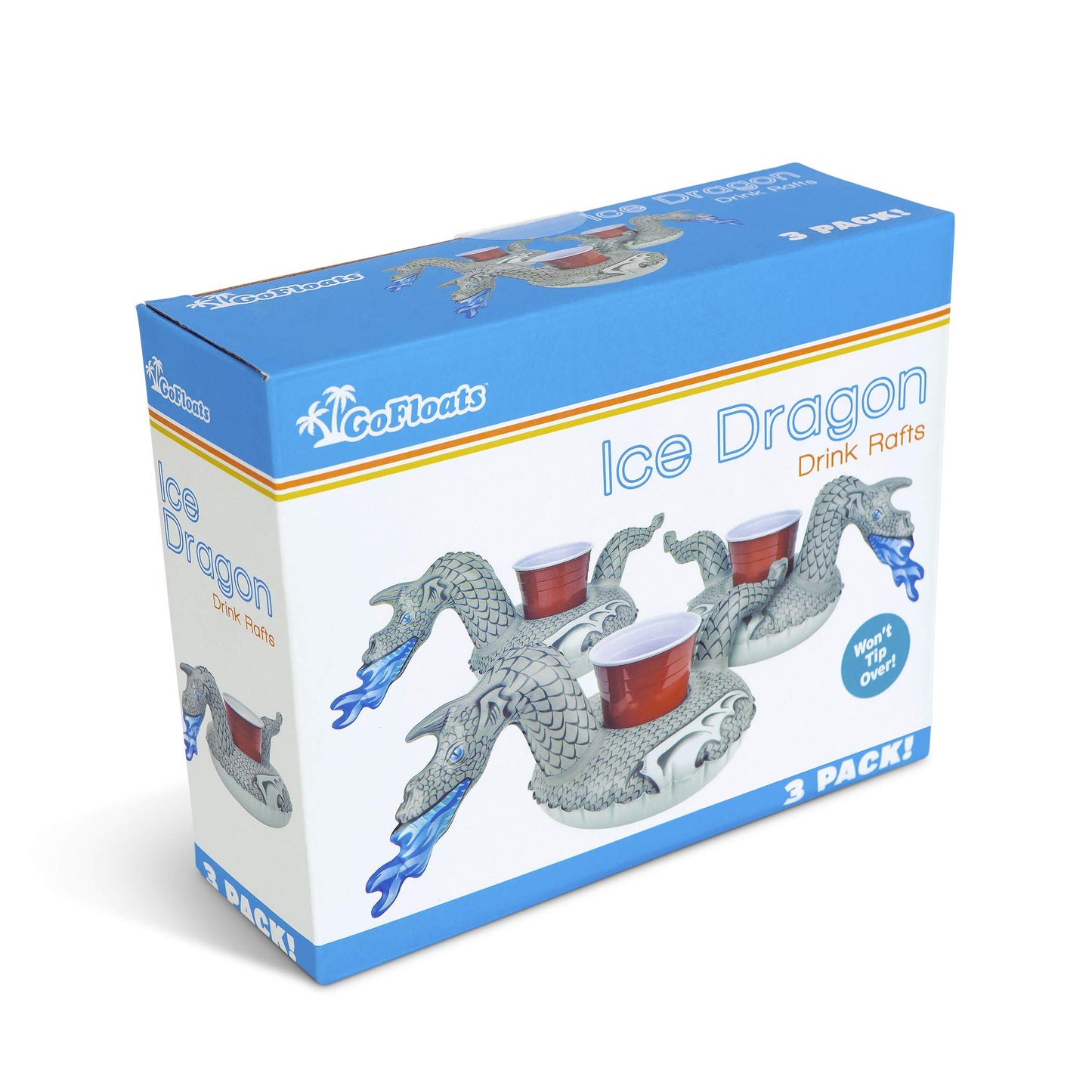 GoFloats Drink Float 3 Pack Ice Dragon
