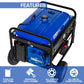DuroMax XP8500E Générateur portable à gaz - 8 500 W - Démarrage électrique - Prêt pour le camping et les camping-cars - Approuvé par 50 États - Bleu/noir - 8 500 W 