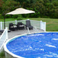 Sun2Solar Couverture solaire ovale bleue 18 pieds par 33 pieds | Série 1200 | Couverture de rétention de chaleur pour piscines enterrées et hors-sol ovales | Utilisez le soleil pour chauffer l'eau de la piscine | Côté bulle vers le bas 18' x 33' Ovale