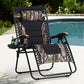 Sophia &amp; William Oversize Zero Gravity Chair, Fauteuil inclinable rembourré avec porte-gobelet gratuit, Supporte 400 LBS (Camouflage) 1 Pack Camouflage