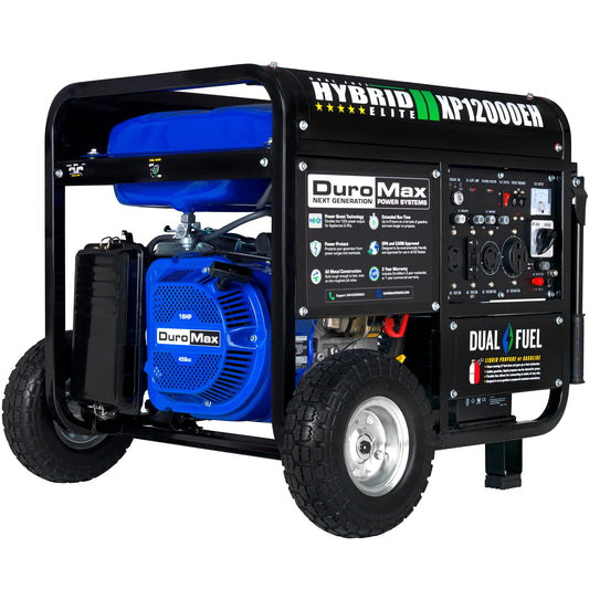 DuroMax XP12000EH Générateur double carburant - 12 000 watts alimenté au gaz ou au propane 