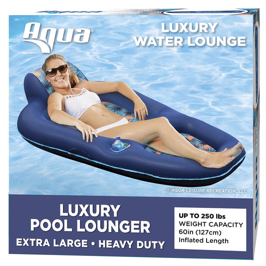 Aqua Luxury Pool Float Lounges, Recliners, Tanners - Plusieurs couleurs/styles - pour adultes et enfants Floating XL Lounge Palm Beach Flamingo