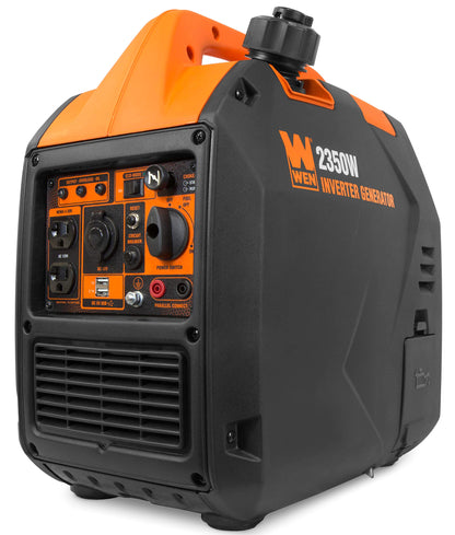 WEN 56235i Super Quiet 2350-Watt Portable Inverter Generator with Fuel Shut Off, CARB Compliant, Ultra Lightweight, Black 2350W Generator