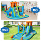 BOUNTECH Toboggan aquatique gonflable, 8 en 1 géant Waterslide Park Bounce House pour enfants Backyard Outdoor Fun w/Splash Pool, Escalade, Blow up Water Slides Inflatables for Kids and Adults Party Gifts without Air Blower