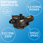 Pompe de piscine Hayward W3SP2307X10 MaxFlo XL, 1 HP 1 HP (W3SP2307X10)