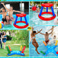 3 Sets Pool Toys Games for Adults and Family - Floating Basketball Hoop&Inflatable Ring Toss&Beach Ball for Kids Swimming Water Fun Floats Accessories