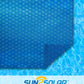 Sun2Solar Bleu Couverture solaire ovale de 21 pieds par 41 pieds | Série 1200