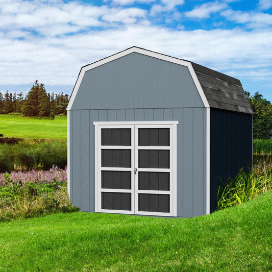 Handy Home Products Braymore 10x12 Do-It-Yourself Wooden Storage Shed with Floor
