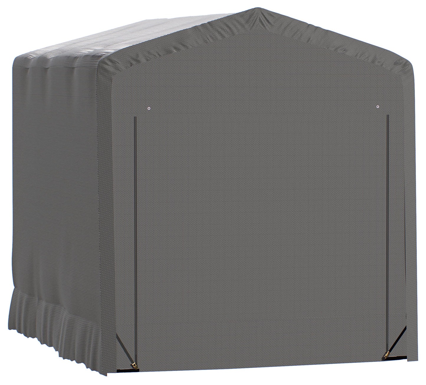 ShelterLogic ShelterTube Garage & Storage Shelter, 14' x 18' x 16' Heavy-Duty Steel Frame Wind and Snow-Load Rated Enclosure, Gray 14' x 18' x 16'