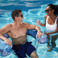 Nouilles de piscine gonflables Aqua - Chaises de nouilles de piscine - Plusieurs couleurs/styles - pour adultes et enfants Fougère bleue surdimensionnée flottante