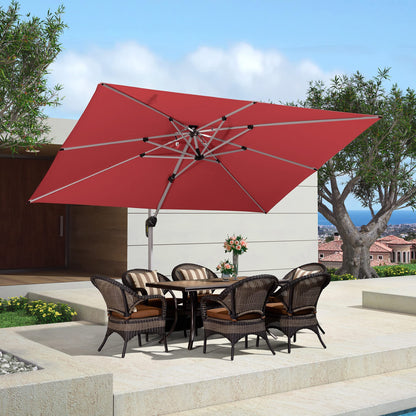 Patio Umbrella Outdoor Rectangle 9' X 12' Terra