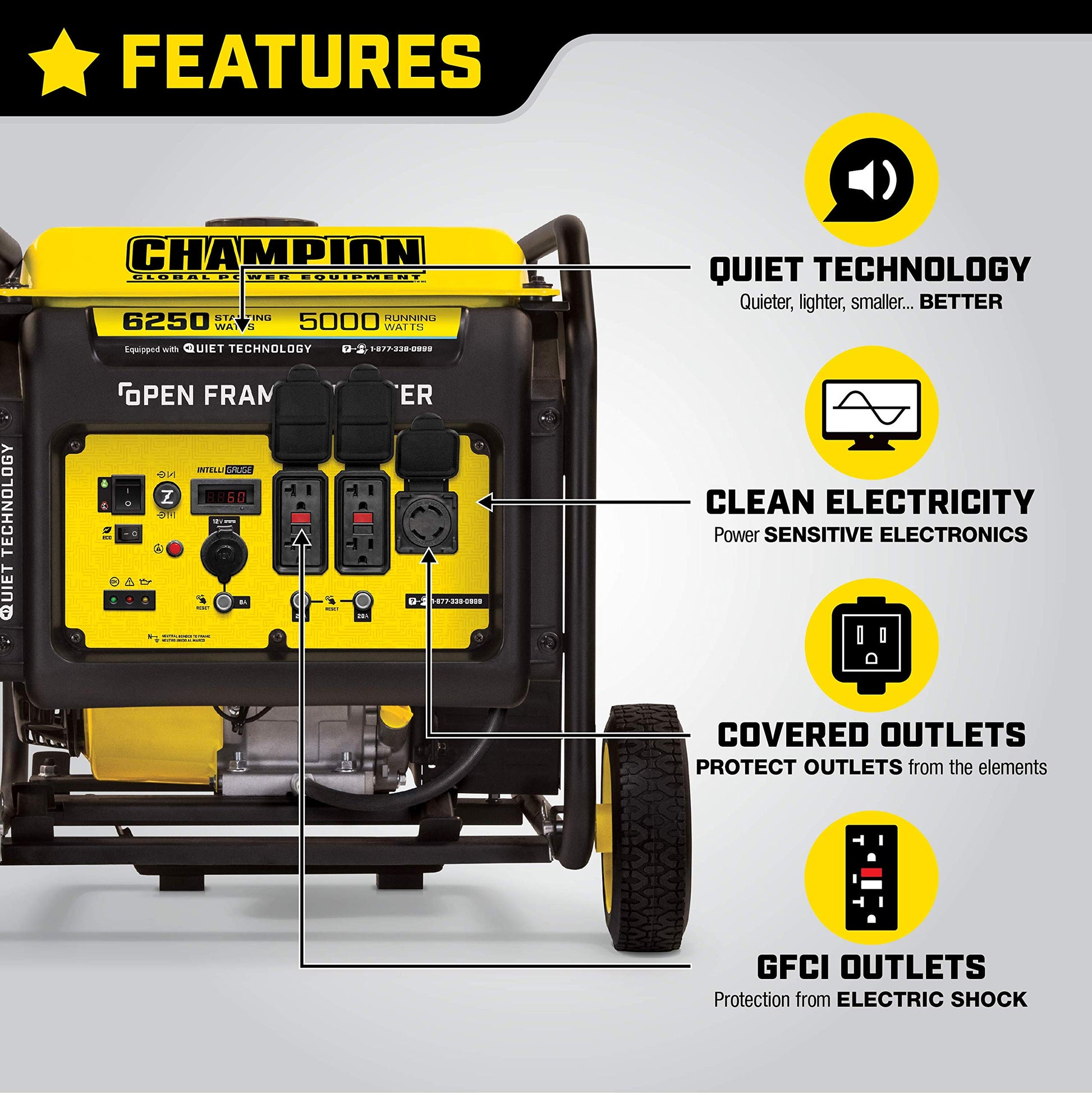 Features of a generator