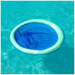 SwimWays Spring Float Papasan Chaise longue de piscine avec valve hyper plate, flotteur de piscine gonflable Aqua