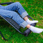 Coussin de chaise Zero Gravity pour repose-pieds, coussin de repose-pieds TOPJUM pour fauteuil inclinable pliant anti-gravité, rembourrage de repose-pieds pour chaise d'extérieur de pelouse de terrasse, accessoire de salon pour grand utilisateur noir