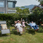 TIMBER RIDGE XXL Chaise Zero Gravity surdimensionnée, chaise longue de terrasse entièrement rembourrée avec table d'appoint, chaise de jardin inclinable de 33" de large, support 500 lb (marron) marron