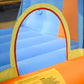 Outsunny Kids Toboggan gonflable 5 en 1 Bounce House Water Park Jumping Castle avec piscine d'eau, toboggan, murs d'escalade et 2 canons à eau, souffleur d'air 450 W