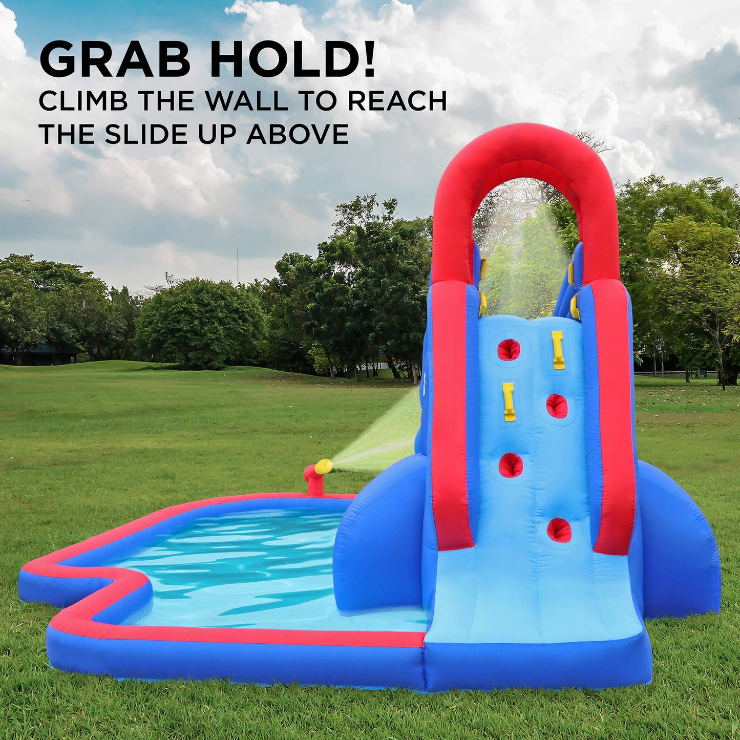 Parc de toboggans aquatiques gonflables SUNNY &amp; FUN Slide 'N Spray