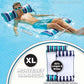 Aqua Original 4-en-1 Monterey Hammock Flotteur de piscine et hamac d'eau - Flotteurs de piscine gonflables polyvalents pour adultes - Matériau PVC épais et antiadhésif breveté Bleu sarcelle XL Hamac