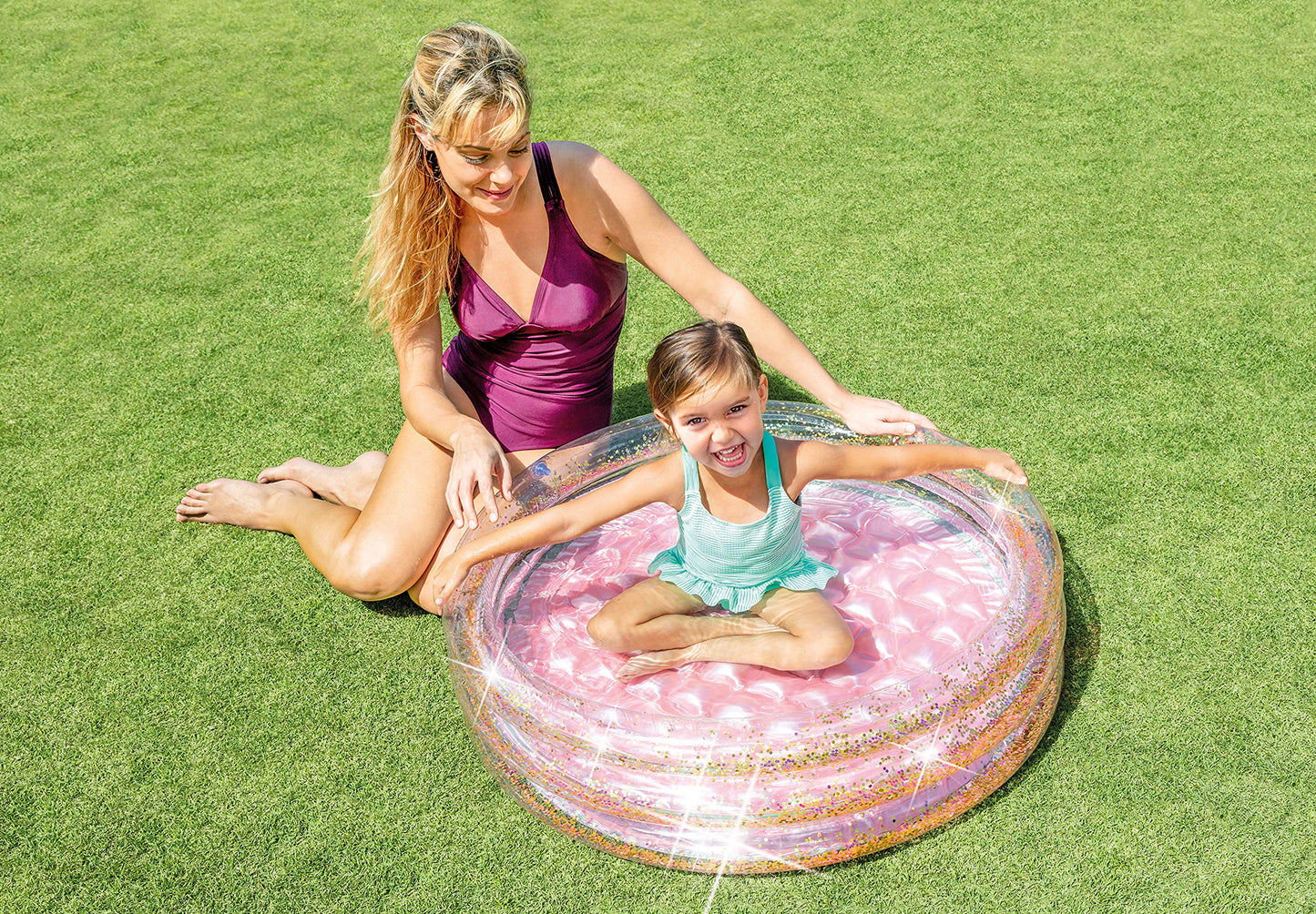 Intex Mini piscine à paillettes, piscine gonflable pour enfants, 1 à 3 ans