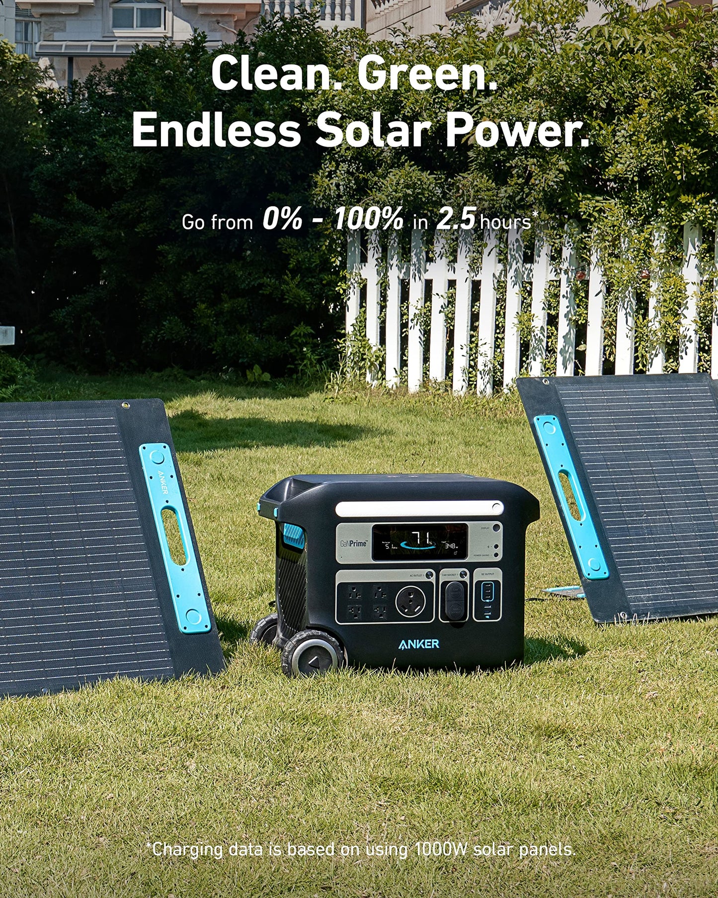 Anker SOLIX F2000 Portable Power Station, PowerHouse 767, 2400W Solar Generator - A1780