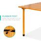 Foldable Indoor Outdoor Wooden Table w/ Carrying Case - 28x28in