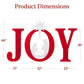 3-Piece Christmas JOY Nativity Yard Decoration w/ Ground Stakes - 46in